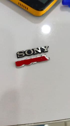 Emblema Sony Metalico Adherible Parlante 30x5mm Set X2