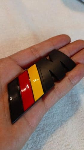 Emblema Bmw ///m Mpower Bandera Alemana Frontal Barras