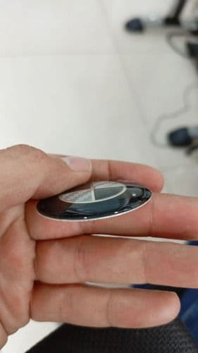 Emblema Bmw Volante Carro 45mm Manubrio Carbon Moto Negro X2