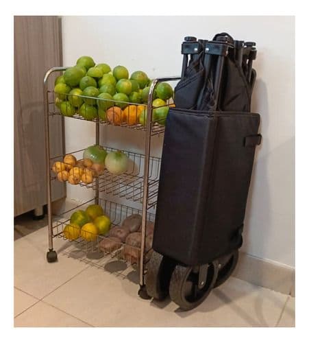 Remolque Plegable Mercado Mascotas Camping Trolley 110kg