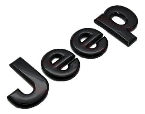 Emblema Jeep Capo Negro Metalico Rubricon Cherokee 4x4